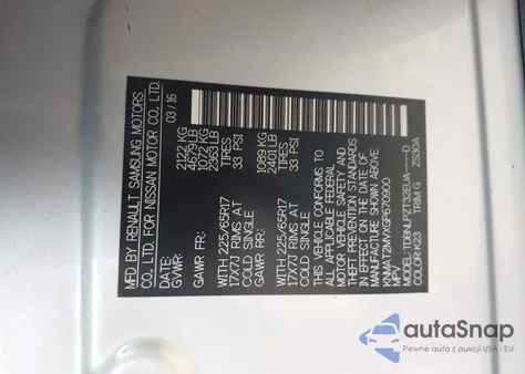 2016 Nissan Rogue S/Sl/Sv из США, поврежденный, VIN KNMAT2MVXGP670900